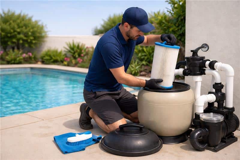 Professional pool maintenance service in Cairns