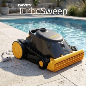 Davey TurboSweep Cordless Robotic Pool Cleaner , 2 yrs, with Remote