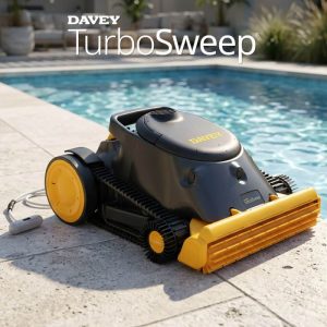 Davey TurboSweep Cordless Robotic Pool Cleaner , 2 yrs, with Remote